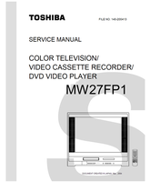 Toshiba MW27FP1 (105 pages) TV/DVD Combo Service Manual