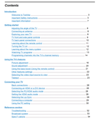 Toshiba 19AV550E 19AV550T 19AV550Y 26AV550E 26AV550T 26AV550Y (36 pages) TV Operating Manual