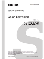 Toshiba 060-200564 21CZ8DE (46 pages) TV Service Manuals Toshiba 060-200564 21CZ8DE (46 pages) TV Service Manuals