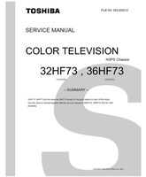 Toshiba 32HF73 36HF73 36HF72 36HFX72 023-200312 (122 pages) TV Service Manual
