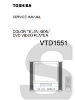 Toshiba VTD1551 (65 pages) TV/DVD Combo Service Manual