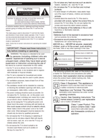 Toshiba WK3C63DA (50 pages) TV Operating Manual