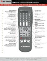 MITSUBISHI TV Operating Manuals Operating Manuals | MITSUBISHI Remote