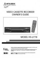 Mitsubishi HSU778 TV Operating Manual