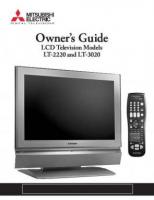 Mitsubishi LT2220 LT3020 TV Operating Manual