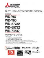 Mitsubishi WD57732 WD65732 WD73732 TV Operating Manual