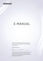 Samsung UN65RU7100FXZA TV Operating Manual