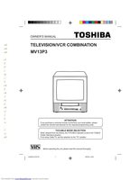 Toshiba MV13P3/TV TV/VCR Combo Operating Manual