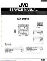 JVC MXD401T Audio System Operating Manual
