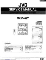 JVC MXD401T Audio System Operating Manual