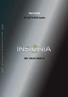 INSIGNIA NS19LD120A13OM Operating Manuals