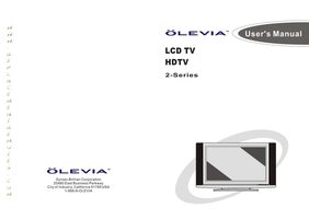 Olevia 227V 232V TV Operating Manual