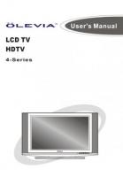 Olevia 427V 432V 437V TV Operating Manual