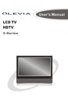 Olevia 527V 532H 537H TV Operating Manual