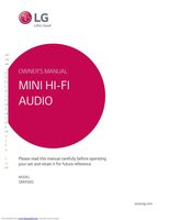 LG OM4560 Audio System Operating Manual