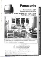 Panasonic PVC1330W TV/VCR Combo Operating Manual