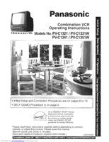 Panasonic PVC1330W TV/VCR Combo Operating Manual