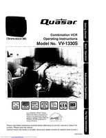 Quasar VV2706 TV/VCR Combo Operating Manual