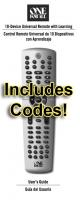 One For All URC10820 & Codes Universal Remote Control Operating Manual