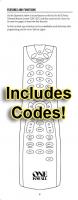 One For All URC3021 & Codes Universal Remote Control Operating Manual