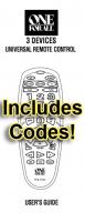 One For All URC3300 & Codes Universal Remote Control Operating Manual