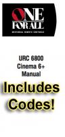 One For All URC6800 & Codes Universal Remote Control Operating Manual