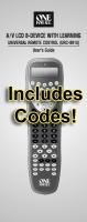 One For All URC8910 & Codes Universal Remote Control Operating Manual