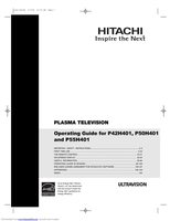 Hitachi P50H401 TV Operating Manual