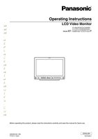 Panasonic BTLH1700WOM TV Operating Manual