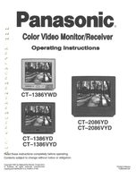 Panasonic CT2086 TV Operating Manual