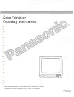 Panasonic CT13R12T CT13R13T CTR13R12T2 TV Operating Manual