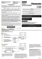 Panasonic CT13R18B CT13R28W CT13R38S TV Operating Manual
