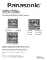 Panasonic CT2022 CT2512 CT2522 TV Operating Manual