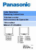 Panasonic CT20SL13 CT24SL13 CT27SL13 TV Operating Manual