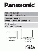 Panasonic CT20SL15 CT27SC15 CT27SL15 TV Operating Manual