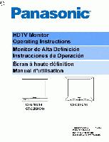 Panasonic CT27HL14 CT32HC14 CT32HXC14 TV Operating Manual