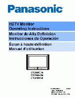 Panasonic CT30WC14 CT30WX54 CT34WX54 TV Operating Manual