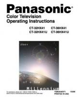 Panasonic CT32HX41 CT32HX41E CT32HX41U TV Operating Manual
