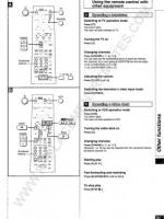 Panasonic EUR7502X10 Codes  Instructions Audio System Operating Manual