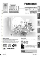 Panasonic SAHT820 SAHT820V SAHT820VP DVD/VCR Combo Player Operating Manual