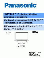 Panasonic PT50DL54 PT60DL54 TV Operating Manual