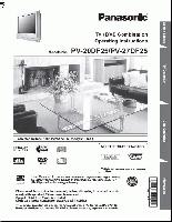 Panasonic PV20DF25 PV27DF25 TV/DVD Combo Operating Manual