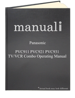 Panasonic PVC911 PVC921 PVC931 TV/VCR Combo Operating Manual