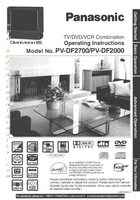 Panasonic PVDF2000 PVDF2700 Audio/Video Receiver Operating Manual