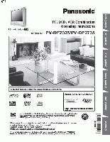 Panasonic PVDF2035 PVDF2735 TV/VCR/DVD Combo Operating Manual
