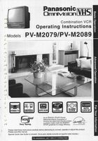Panasonic PVM2079 PVM2089 TV/VCR Combo Operating Manual