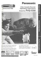 Panasonic PVQV200 VCR Operating Manual