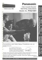 Panasonic PVQV201 TV/VCR Combo Operating Manual