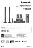 Panasonic SCPT670 SCPT673 Home Theater System Operating Manual