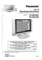 Panasonic TC26LX20 TC32LX20 TV Operating Manual